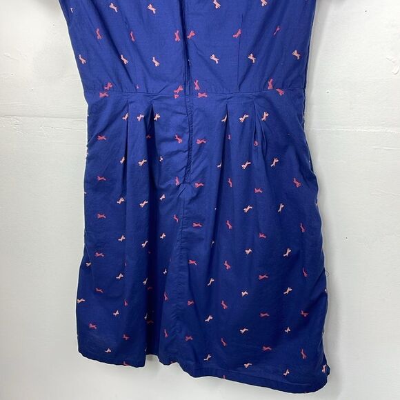 Levi's Women's Short Sleeve Horse Print Dress Blue Pocket size Small Petite - Picture 8 of 13